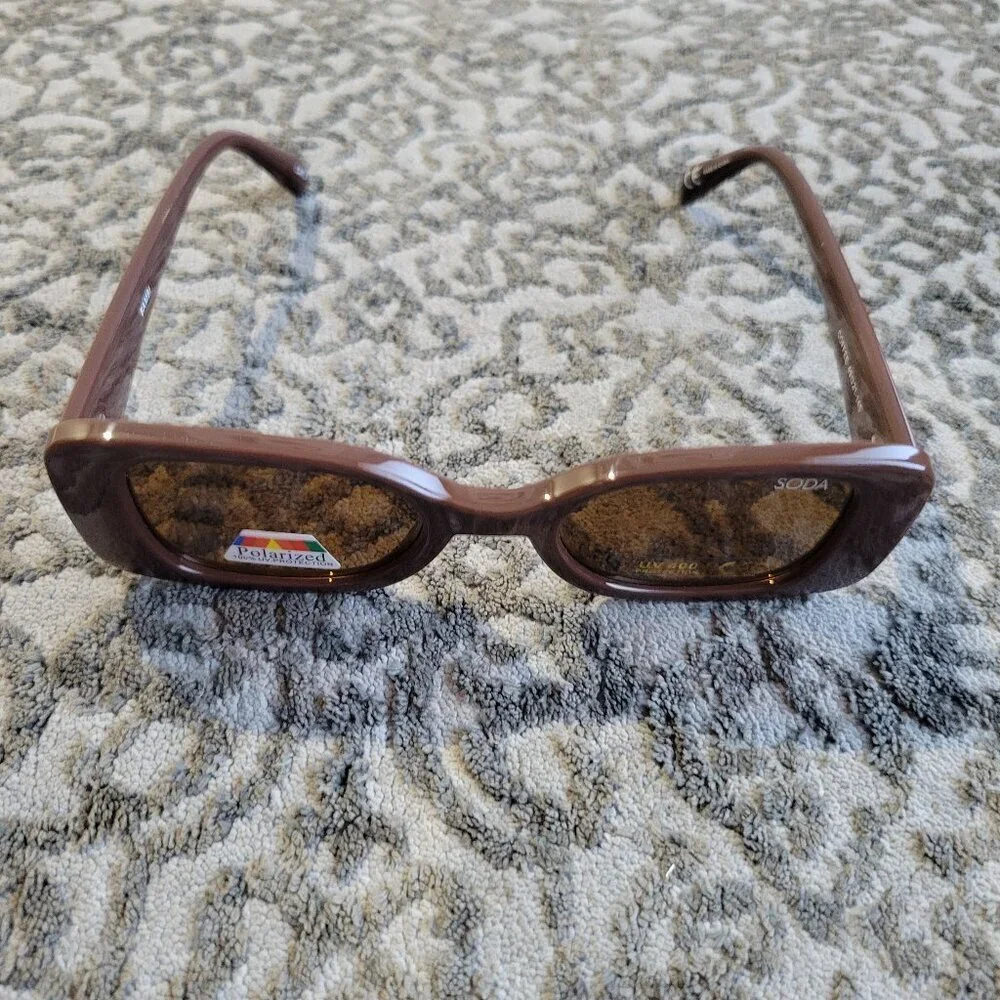 NEW SODA Bambi Coffee / Brown Lens Polarized UV400 Glasses